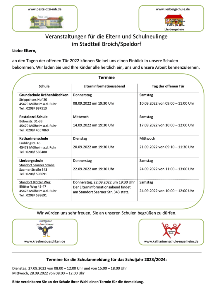 Plakat zukünftige Schulkinder 2022:2023